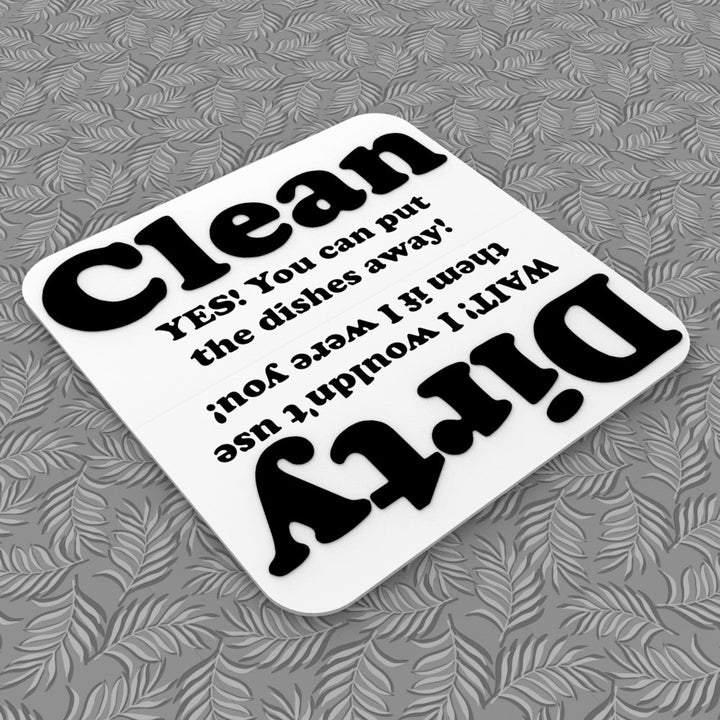 Dishwasher Sign | Clean Dirty With Words