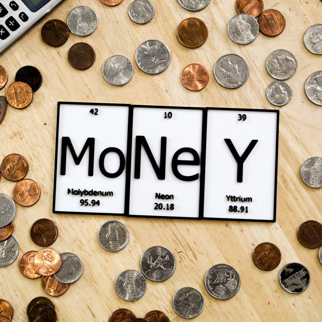 MoNeY | Periodic Table of Elements Wall, Desk or Shelf Sign