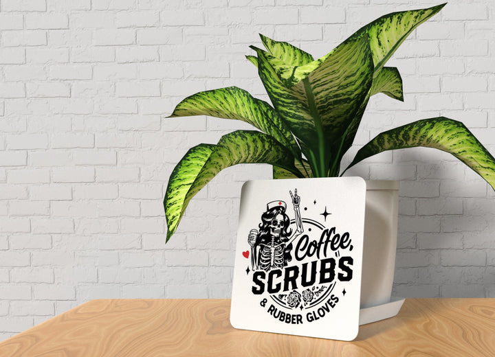 I Wear Scrubs and Sass | Funny Sign for Home or Office