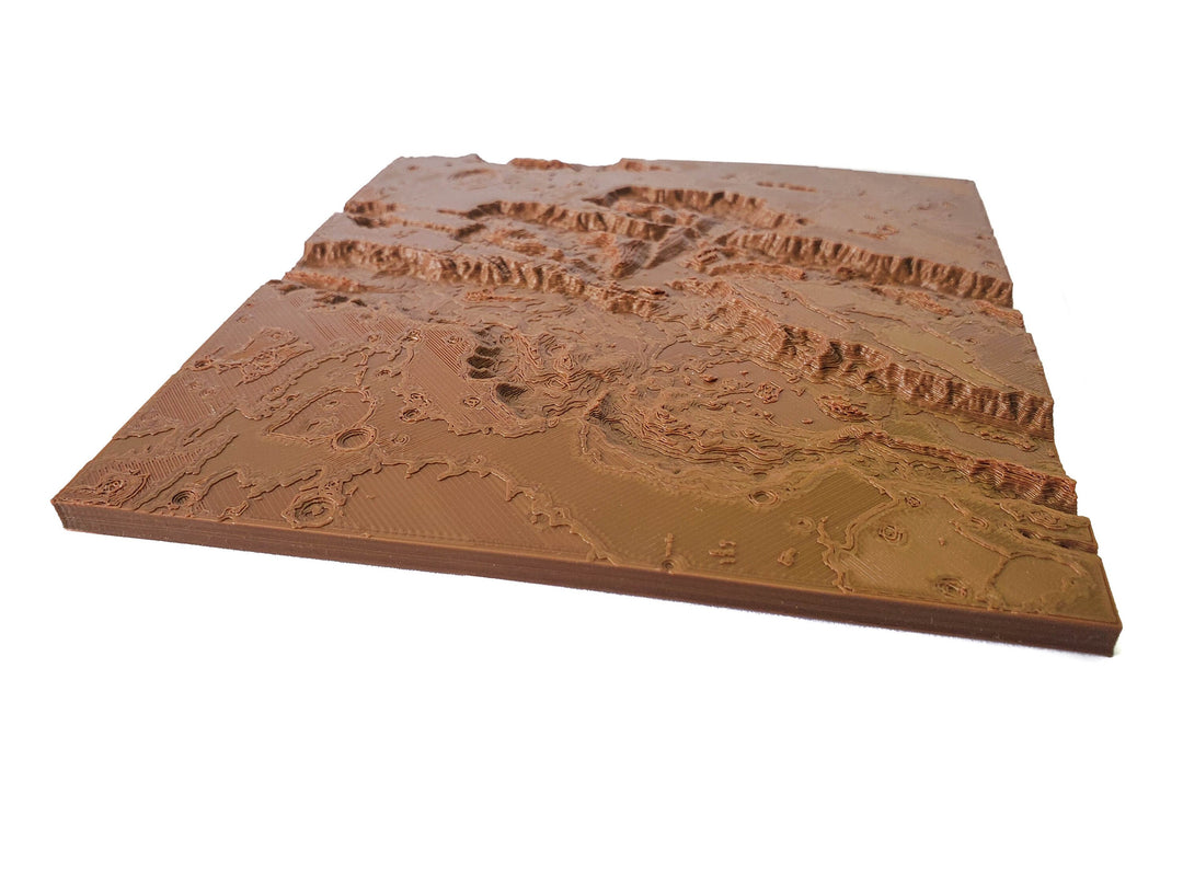 Mars 3D Topography Model of Valles Marineris