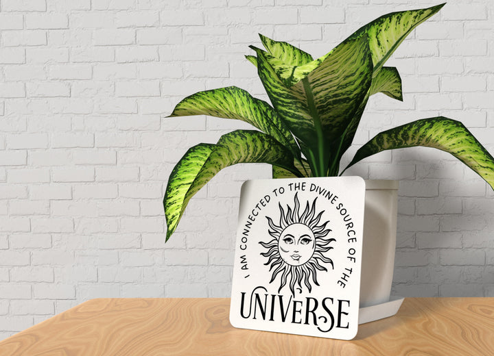 I Am Connected To The Divine Source Of The Universe | Funny Sign for Home