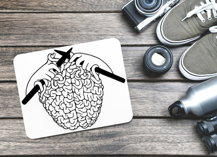 Brain Hand | Funny sign For Home or Office