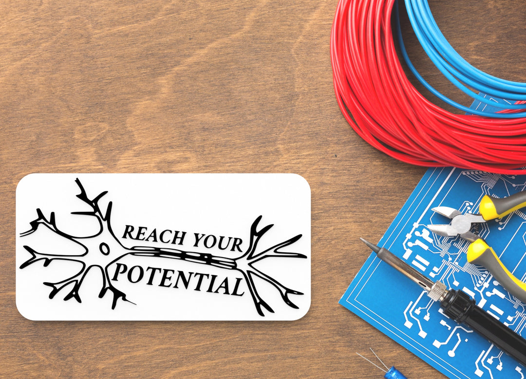 Reach Your Potential | Funny Sign for Home or Office