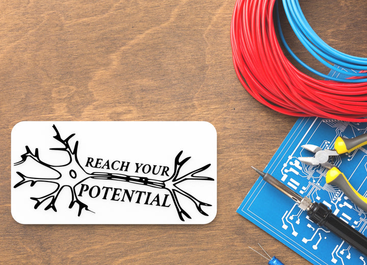 Reach Your Potential | Funny Sign for Home or Office