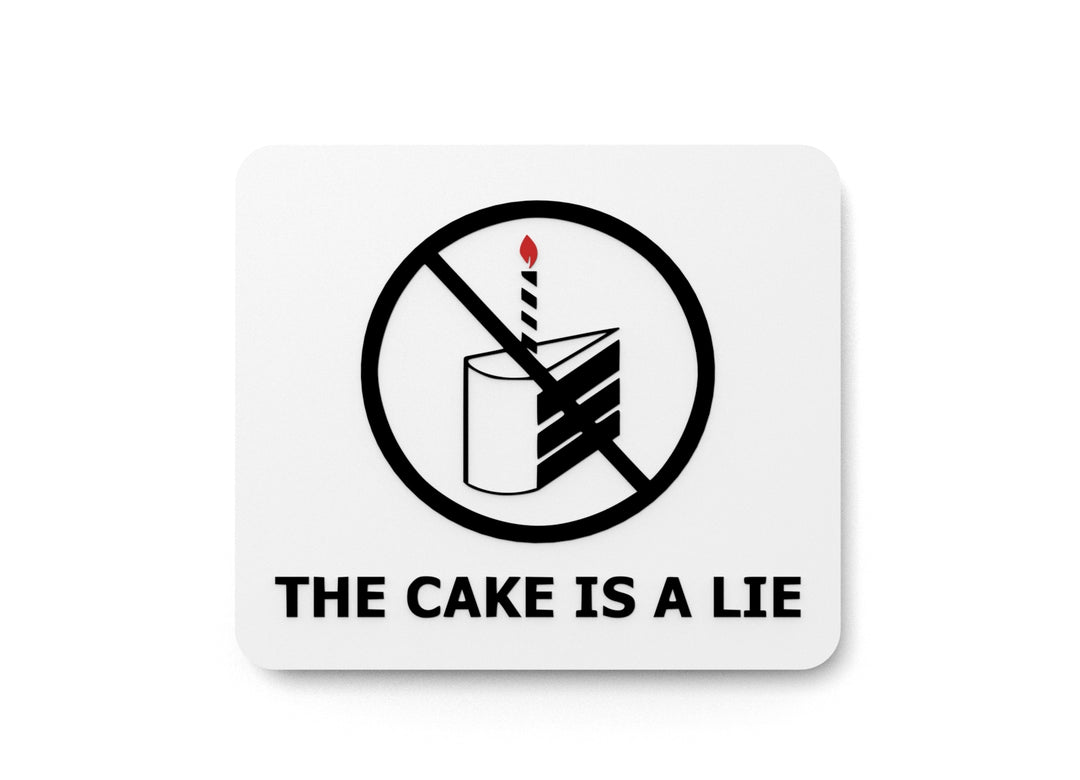 
  
  Bold 3D Printed The Cake Lie Sign Wall Art – Durable PLA Sign for Gym, Office
  
