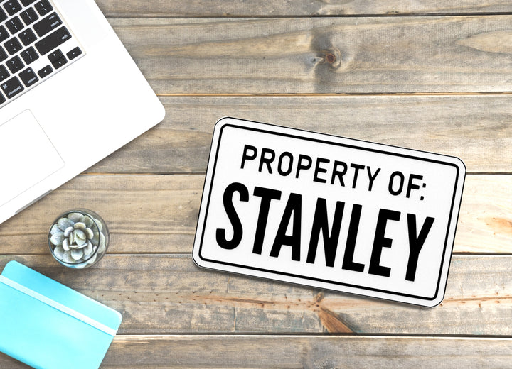 Bold 3D Wall Art – Property Of Stanley Sign,Funny Pop Culture Home or Office Decor