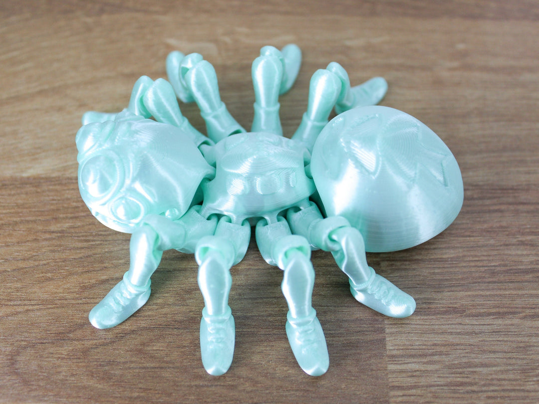 Jumbo Friendly Fidget SPIDER | Flexible Articulating 3d Printed Companion