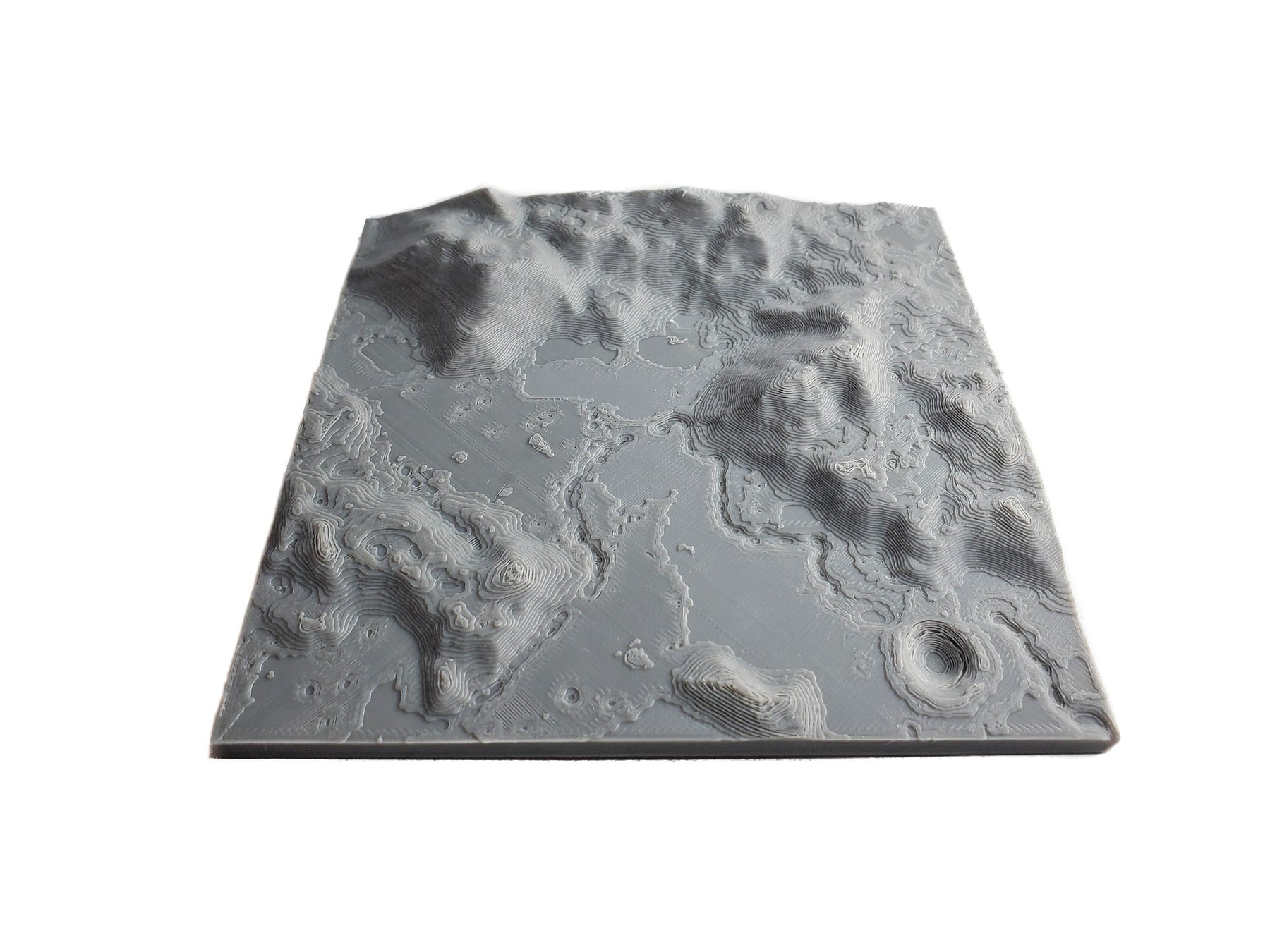 APOLLO 15 moon landing site - Accurate 3D Topo map of Apennine Mountains
