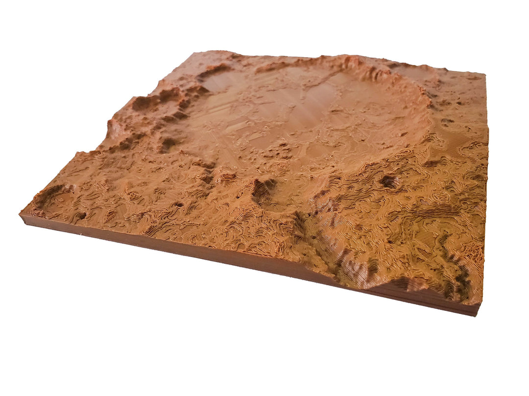 Mars 3D Topography Model of Gusev Crater - the NASA Spirit Rover Landing Site