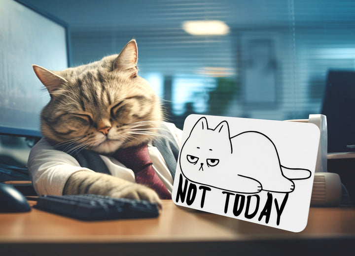 Not Today | Funny sign For Home or Office