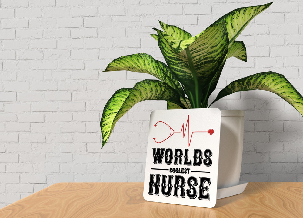
  
  Worlds Coolest Nurse Heartbeat | Funny Sign for Home or Office
  
