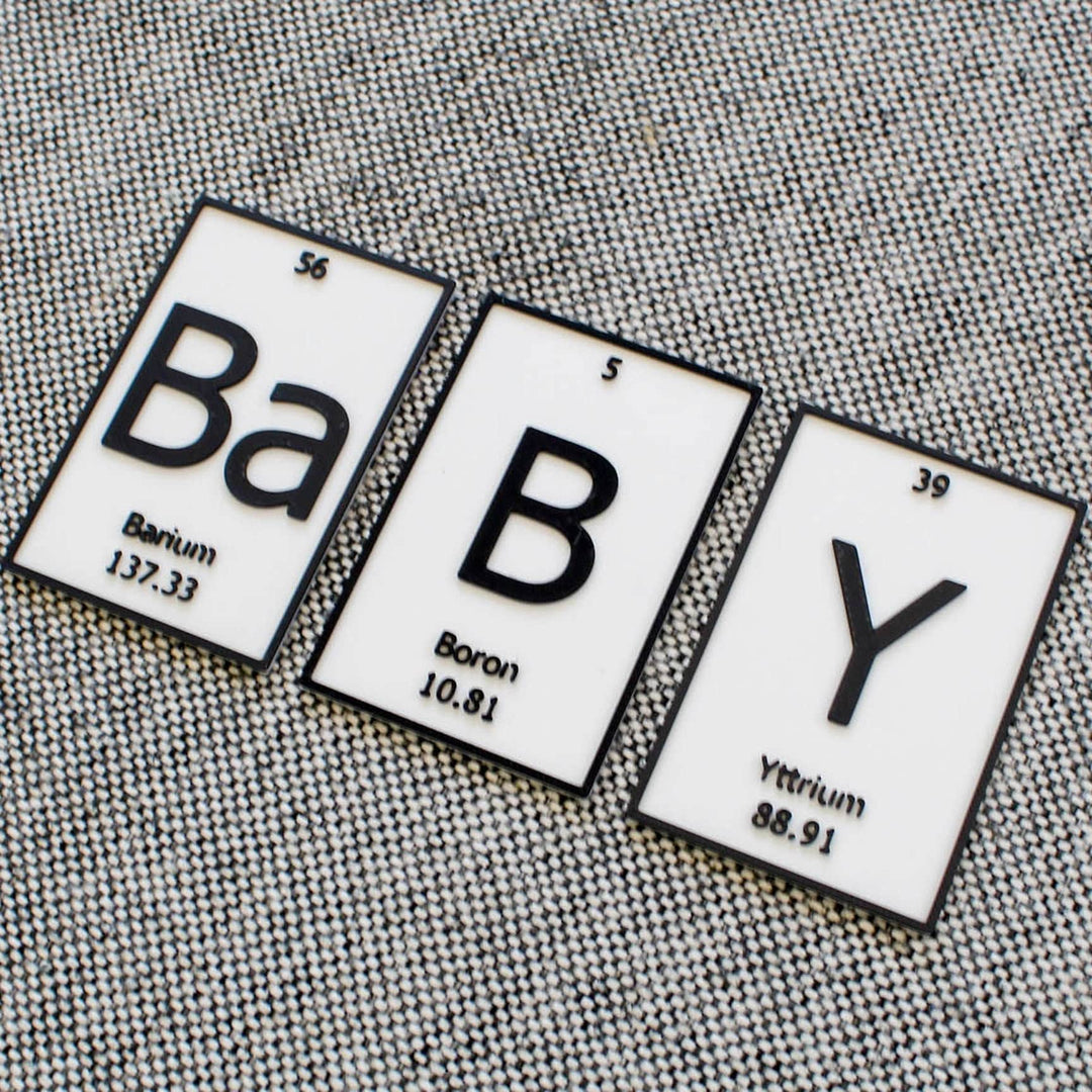 
  
  BaBY | Periodic Table of Elements Wall, Desk or Shelf Sign
  
