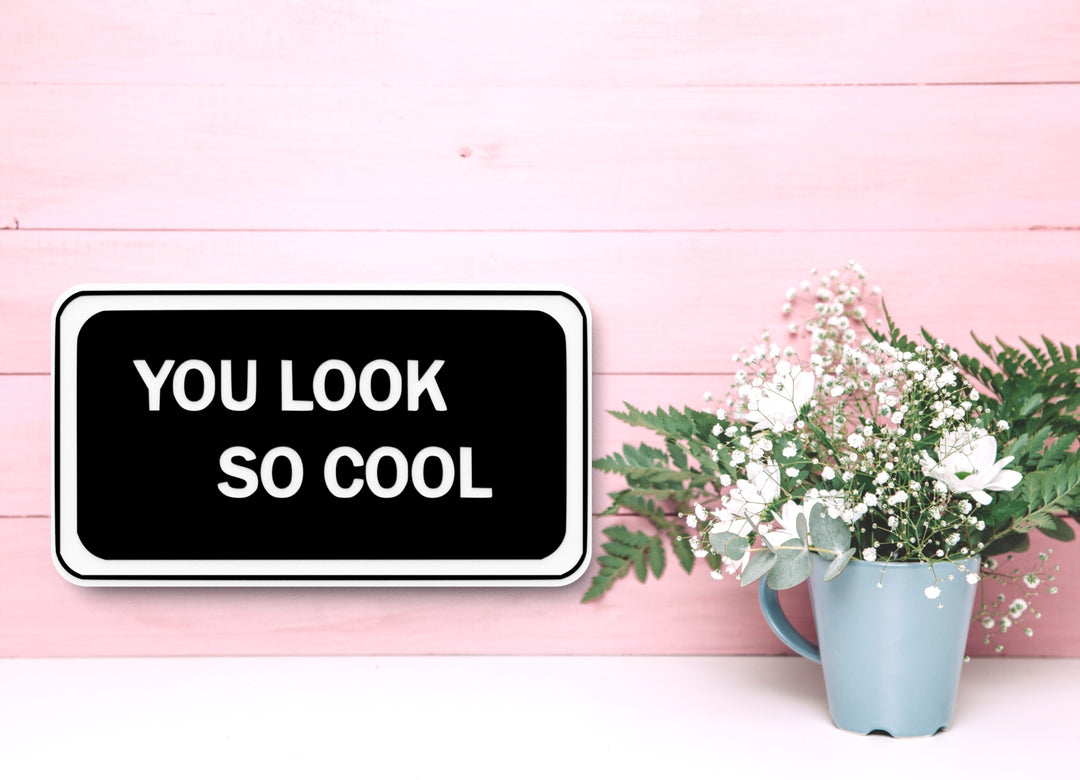 You Look So Cool | Funny sign For Home or Office