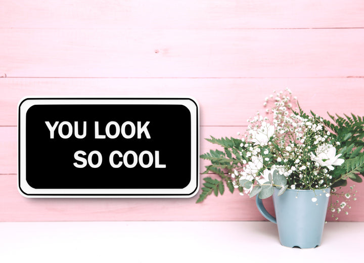 You Look So Cool | Funny sign For Home or Office
