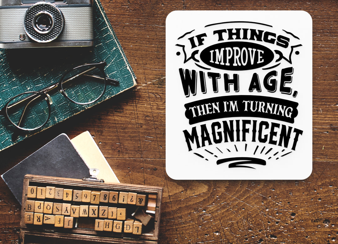 Bold 3D Printed If Things Improve Sign Wall Art – Durable PLA Sign for Office
