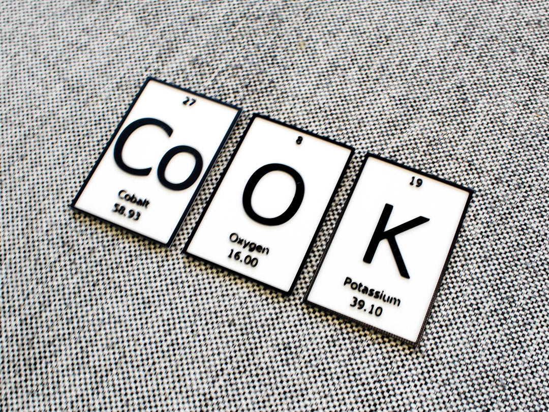 CoOK | Periodic Table of Elements Wall, Desk or Shelf Sign