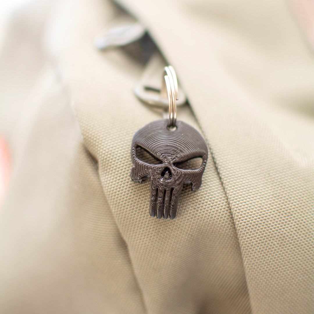 Set of 10 | Punisher Skull Zipper Pull, Necklace, Earring, Charm, Keychain, etc