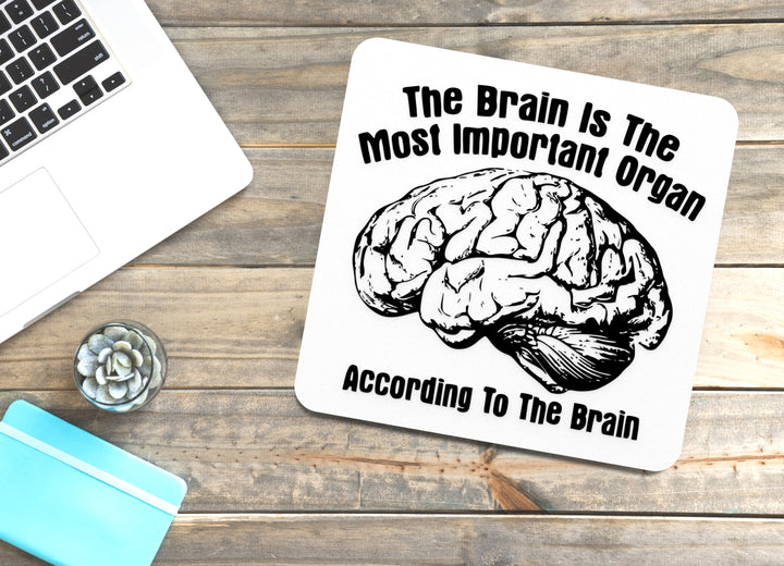 According to the Brain | Funny Sign for Home or Classroom Decor