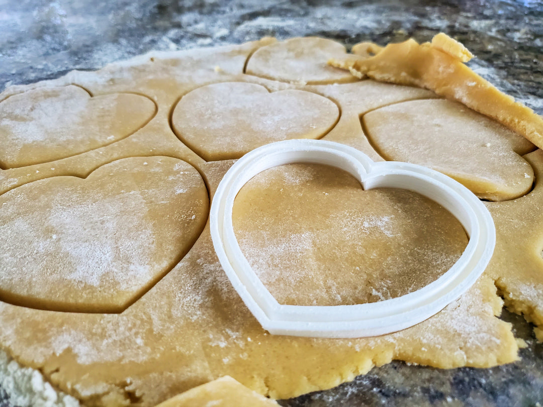 
  
  2 Cookie Cutter Hearts | Set of Two Different Sizes (4" and 3") | Valentines Day
  
