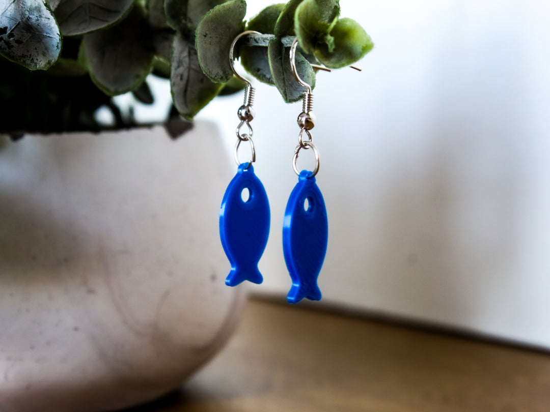 Fish Earrings 3D – Unique Nautical Jewelry