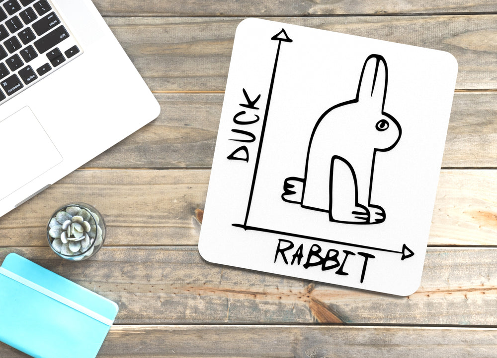 
  
  Duck Rabbit | Funny sign For Home or Office
  
