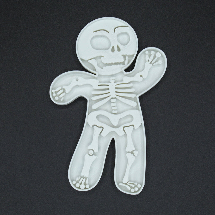 Waving Skeleton Gingerbread Cookie, Fondant, Playdough Cutter