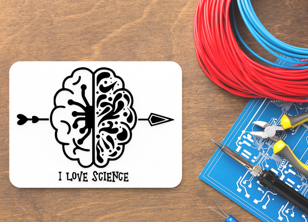 I Love Science | Funny sign For Home or Office