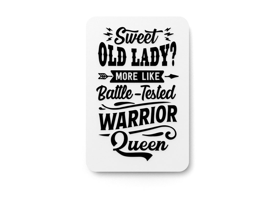 
  
  Bold 3D Printed Sweet Old Lady People Wall Art – Durable PLA Sign For Gym Office
  
