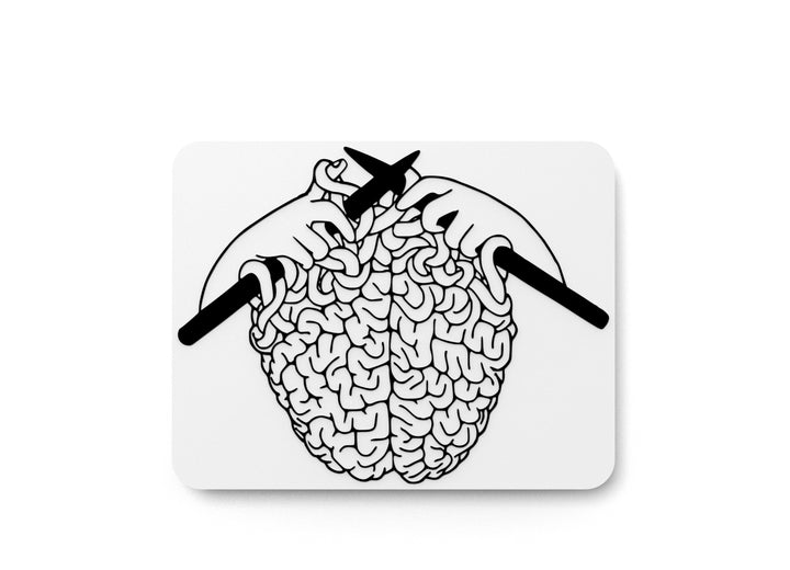 Brain Hand | Funny sign For Home or Office