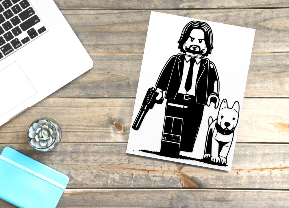 
  
  Man Dog | Funny sign For Home or Office
  

