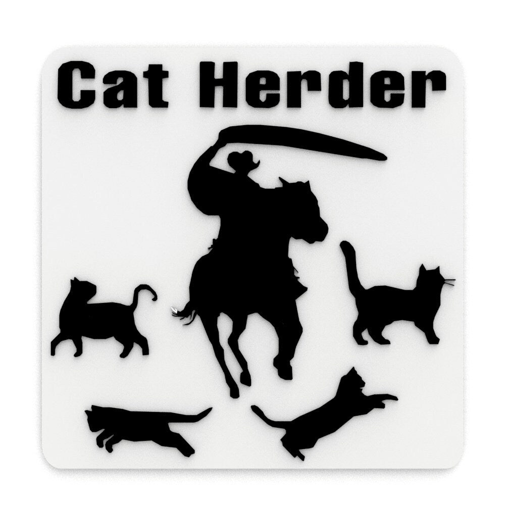 
  
  Funny Sign | Cat Herder
  
