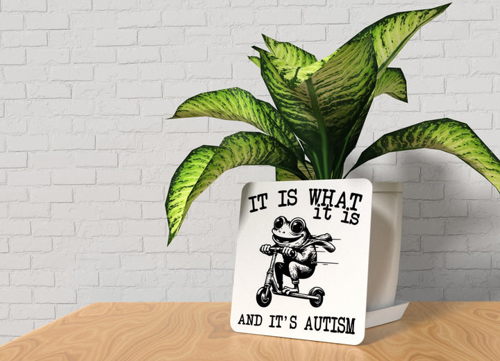 It Is What It Is And It's Autism | Funny Sign for Home or Office