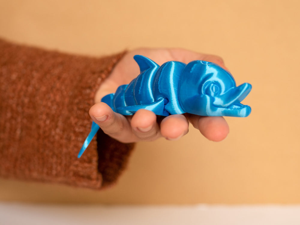 
  
  Jumbo Friendly Fidget Dolphin | Flexible Articulating 3d Printed Companion
  

