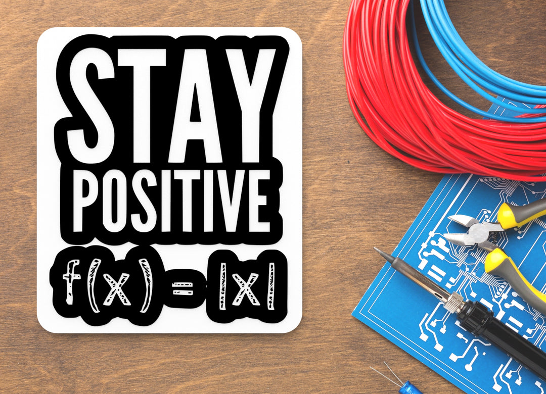 Stay Positive | Funny sign For Home or Office