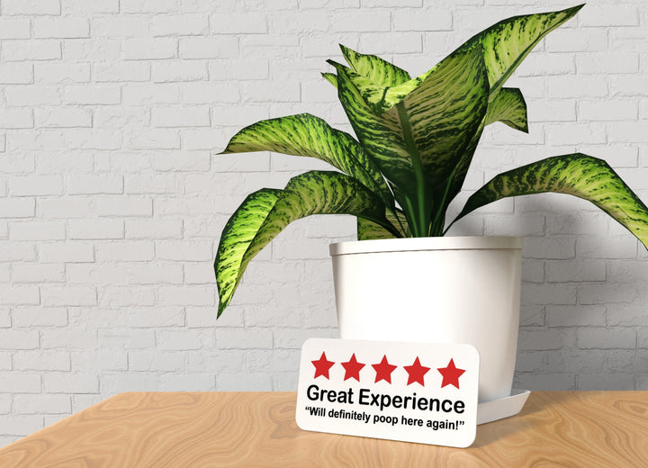 Great Experience Will Definitely Poop Here Again | Funny sign For Home or Office