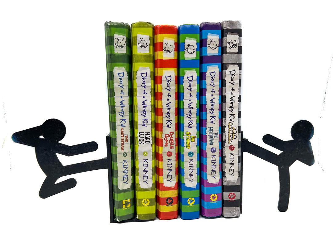 
  
  Stick Figure Bookends | Martial Arts / Karate Stickmen Book Stopper
  
