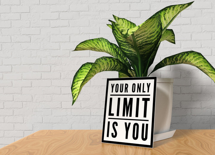 Your Only Limit Is You | Funny Sign for Home or Office