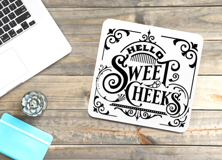 Sweet Cheeks Bathroom Sign – Funny Humor Wall Decor for Home and Office