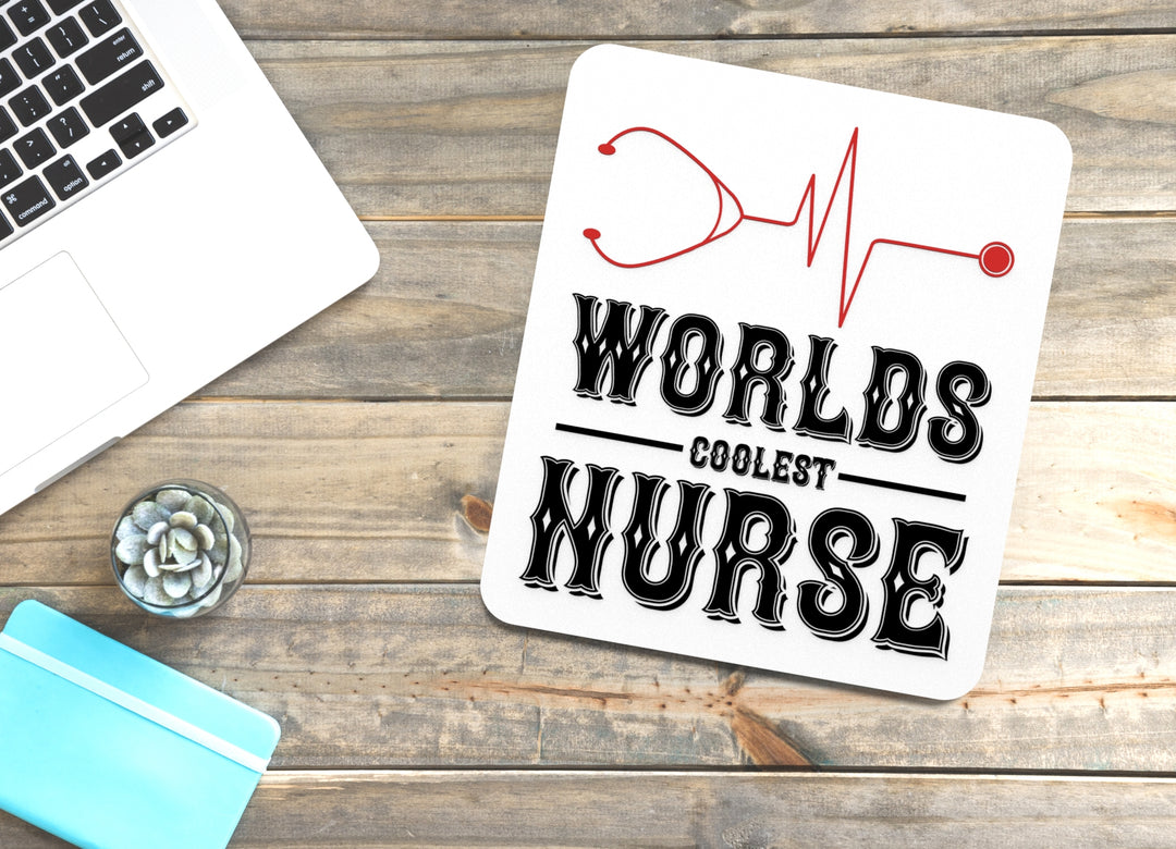 Worlds Coolest Nurse Heartbeat | Funny Sign for Home or Office