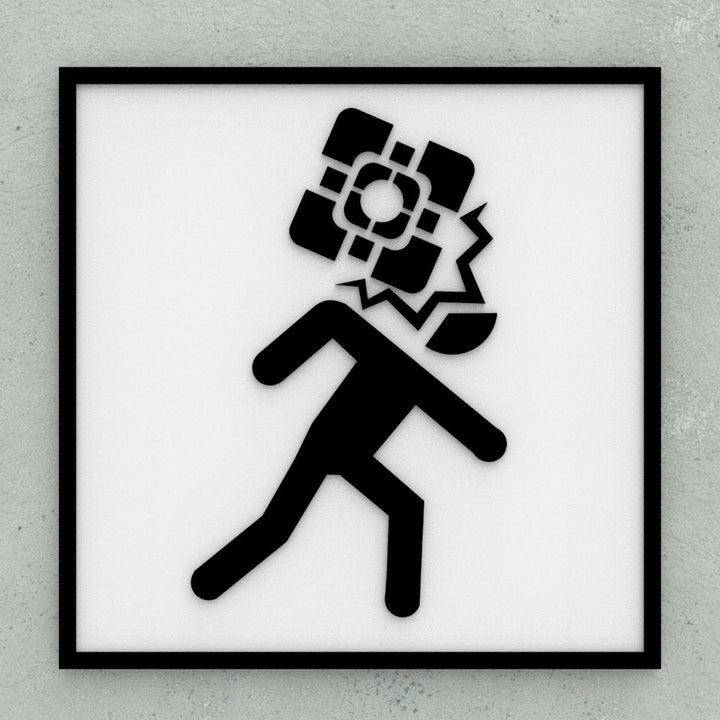 Sign | Portal Sign Cube Hit Head