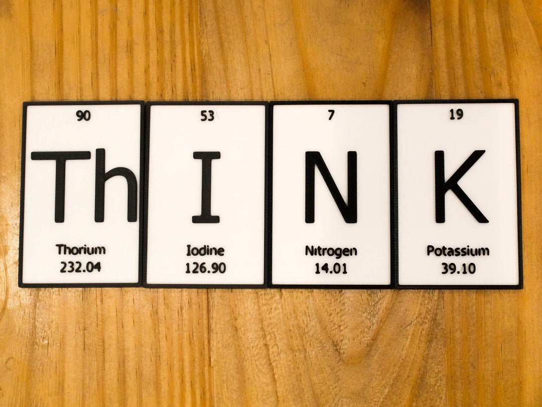 ThInK | Periodic Table of Elements Wall, Desk or Shelf Sign