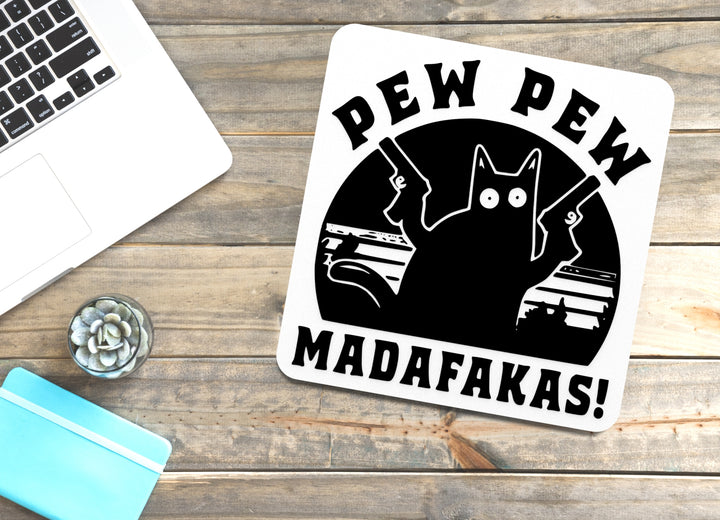 Pew Pew Madafakas | Funny Sign for Gun Lovers, Geeks, or Man Cave Decor