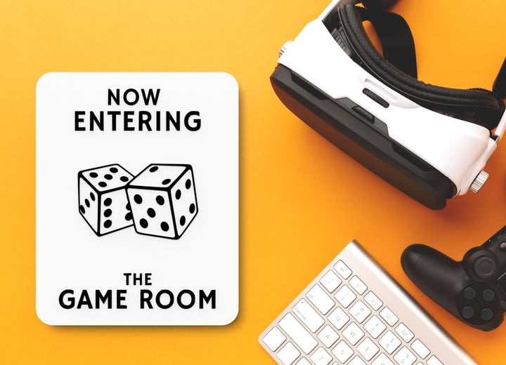 Bold 3D Printed The Game Room Sign Wall Art – Durable PLA Sign for Gym, Office