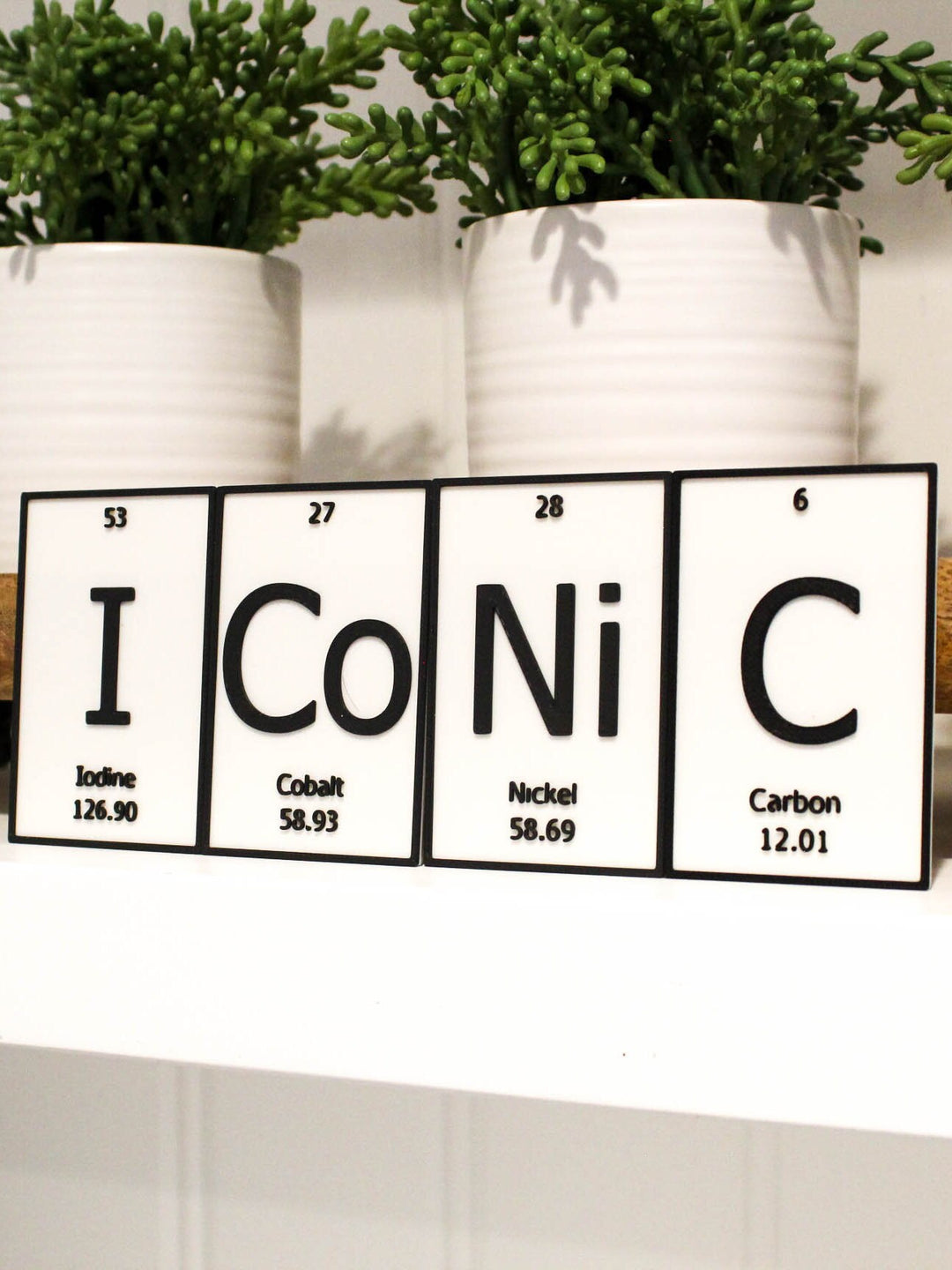 ICoNiC | Periodic Table of Elements Wall, Desk or Shelf Sign