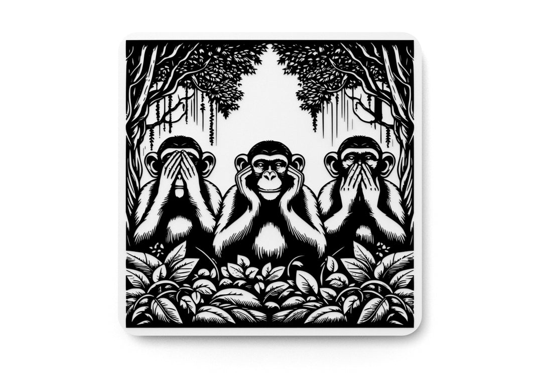 
  
  Three Monkey | Funny sign For Home or Office
  
