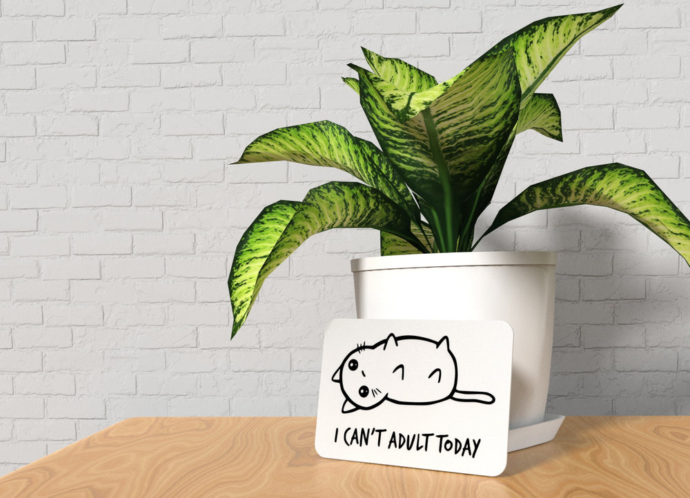 
  
  Battery Low – No Adulting | Funny Sign for Work or Chill Spaces
  
