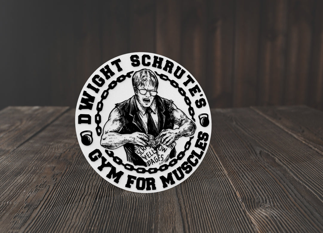 Dwight Schrutes Gym For Muscles | Funny sign For Home or Office