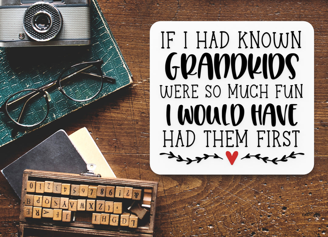 If I Had Known Grandkids Were So Much Fun | Funny sign For Home or Office