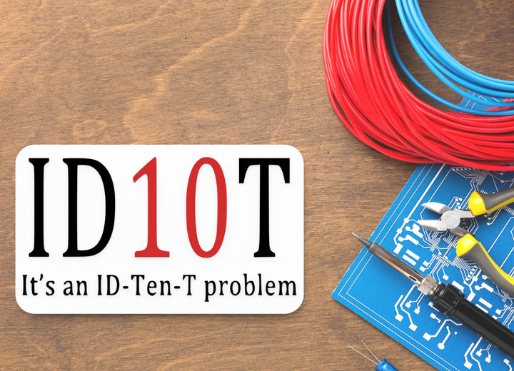 It's An ID-Ten-T Problem | Funny sign For Home or Office