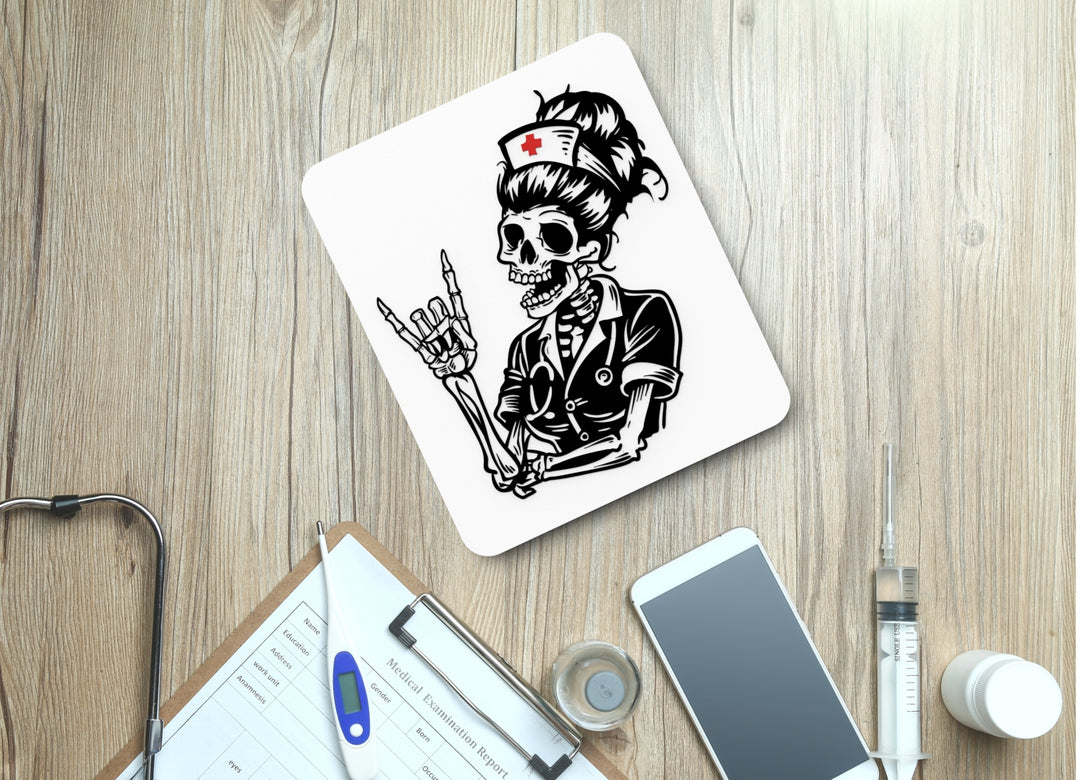 Clipart Nurse looks like a cartoon Style | Funny Sign for Home or Office